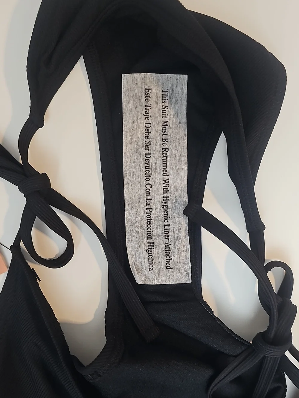 Shade & Shore Womens M Black Ribbed Bikini Set w Bralette Top & Side-Tie Bottoms